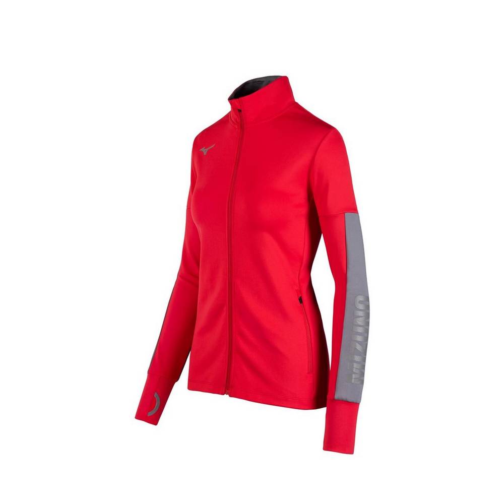 Mizuno Women's Alpha Quest Jacket Red (530071-HTQ)